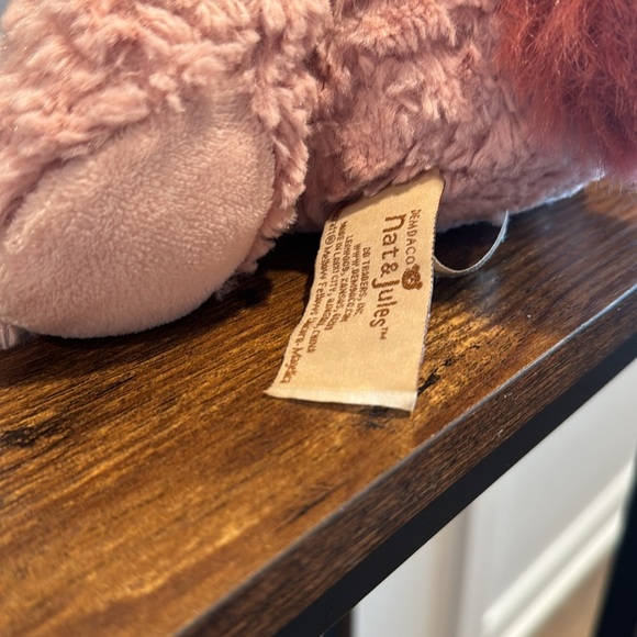 Nat & Jules Mellow Fellows Unicorn Plush Pink Lovey 13" - Picture 3 of 5